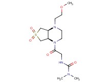 N'-{2-[(4aS*,7aR*)-4-(2-methoxyethyl)-6,6-dioxidohexahydrothieno[3,4-b]pyrazin-1(2H)-yl]-2-oxoethyl}-N,N-dimethylurea