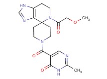5-{[5-(methoxyacetyl)-1,5,6,7-tetrahydro-1'H-spiro[imidazo[4,5-c]pyridine-4,4'-piperidin]-1'-yl]carbonyl}-2-methylpyrimidin-4(3H)-one