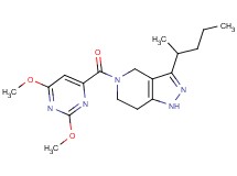 5-[(2,6-dimethoxypyrimidin-4-yl)carbonyl]-3-(1-methylbutyl)-4,5,6,7-tetrahydro-1H-pyrazolo[4,3-c]pyridine