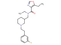 N,5-diethyl-N-({1-[2-(3-fluorophenyl)ethyl]piperidin-3-yl}methyl)-1,3-oxazole-4-carboxamide