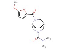 (1R*,5R*)-6-(5-methoxy-2-furoyl)-N,N-dimethyl-3,6-diazabicyclo[3.2.2]nonane-3-carboxamide