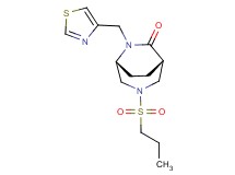 (1S*,5R*)-3-(propylsulfonyl)-6-(1,3-thiazol-4-ylmethyl)-3,6-diazabicyclo[3.2.2]nonan-7-one