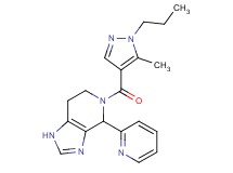 5-[(5-methyl-1-propyl-1H-pyrazol-4-yl)carbonyl]-4-pyridin-2-yl-4,5,6,7-tetrahydro-1H-imidazo[4,5-c]pyridine