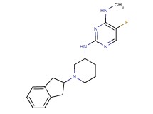 N~2~-[1-(2,3-dihydro-1H-inden-2-yl)-3-piperidinyl]-5-fluoro-N~4~-methyl-2,4-pyrimidinediamine