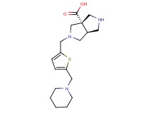 (3aS*,6aS*)-2-{[5-(piperidin-1-ylmethyl)-2-thienyl]methyl}hexahydropyrrolo[3,4-c]pyrrole-3a(1H)-carboxylic acid