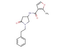 2-methyl-N-[5-oxo-1-(2-phenylethyl)-3-pyrrolidinyl]-3-furamide