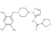 N-{1-[1-(2,4,5-trimethylbenzyl)-4-piperidinyl]-1H-pyrazol-5-yl}tetrahydro-3-furancarboxamide