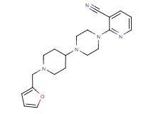 2-{4-[1-(2-furylmethyl)piperidin-4-yl]piperazin-1-yl}nicotinonitrile