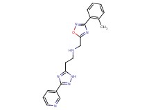 N-{[3-(2-methylphenyl)-1,2,4-oxadiazol-5-yl]methyl}-2-(3-pyridin-3-yl-1H-1,2,4-triazol-5-yl)ethanamine