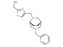 (1S*,5R*)-6-[(2-ethyl-1,3-thiazol-4-yl)methyl]-3-(pyridin-2-ylmethyl)-3,6-diazabicyclo[3.2.2]nonane