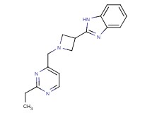 2-{1-[(2-ethylpyrimidin-4-yl)methyl]azetidin-3-yl}-1H-benzimidazole