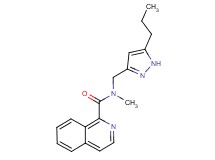 N-methyl-N-[(5-propyl-1H-pyrazol-3-yl)methyl]isoquinoline-1-carboxamide