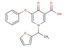1-[1-(2-furyl)ethyl]-4-oxo-5-phenoxy-1,4-dihydropyridine-3-carboxylic acid