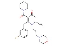 2-(3-fluorobenzyl)-6-methyl-1-[3-(4-morpholinyl)propyl]-3-(1-piperidinylcarbonyl)-4(1H)-pyridinone