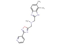 1-(6,7-dimethyl-1H-benzimidazol-2-yl)-N-methyl-N-[(3-pyridin-3-yl-1,2,4-oxadiazol-5-yl)methyl]methanamine