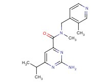 2-amino-6-isopropyl-N-methyl-N-[(3-methylpyridin-4-yl)methyl]pyrimidine-4-carboxamide