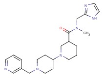 N-(1H-imidazol-2-ylmethyl)-N-methyl-1'-(pyridin-3-ylmethyl)-1,4'-bipiperidine-3-carboxamide