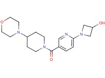 1-{5-[(4-morpholin-4-ylpiperidin-1-yl)carbonyl]pyridin-2-yl}azetidin-3-ol