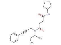 N-(sec-butyl)-N'-cyclopentyl-N-(3-phenylprop-2-yn-1-yl)succinamide