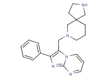 7-[(2-phenylimidazo[1,2-a]pyrimidin-3-yl)methyl]-2,7-diazaspiro[4.5]decane dihydrochloride