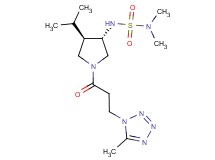 N'-{(3S*,4R*)-4-isopropyl-1-[3-(5-methyl-1H-tetrazol-1-yl)propanoyl]pyrrolidin-3-yl}-N,N-dimethylsulfamide
