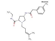 (4S)-N-ethyl-1-(4-methylpent-3-en-1-yl)-4-{[(3-methylphenyl)acetyl]amino}-L-prolinamide