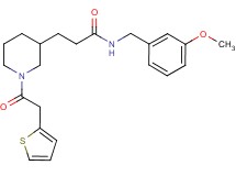 N-(3-methoxybenzyl)-3-[1-(2-thienylacetyl)-3-piperidinyl]propanamide
