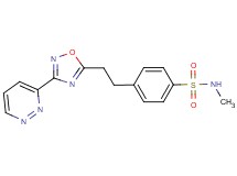 N-methyl-4-{2-[3-(3-pyridazinyl)-1,2,4-oxadiazol-5-yl]ethyl}benzenesulfonamide