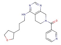 7-(pyridin-3-ylcarbonyl)-N-[3-(tetrahydrofuran-3-yl)propyl]-5,6,7,8-tetrahydropyrido[3,4-d]pyrimidin-4-amine