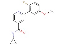 N-cyclopropyl-2-(2-fluoro-5-methoxyphenyl)isonicotinamide