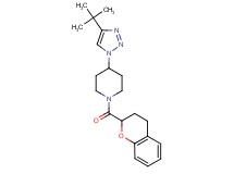 4-(4-tert-butyl-1H-1,2,3-triazol-1-yl)-1-(3,4-dihydro-2H-chromen-2-ylcarbonyl)piperidine