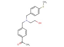 1-[4-({(2-hydroxyethyl)[4-(methylthio)benzyl]amino}methyl)phenyl]ethanone