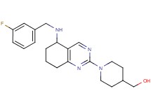 (1-{5-[(3-fluorobenzyl)amino]-5,6,7,8-tetrahydro-2-quinazolinyl}-4-piperidinyl)methanol