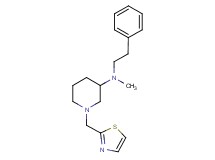 N-methyl-N-(2-phenylethyl)-1-(1,3-thiazol-2-ylmethyl)-3-piperidinamine