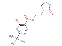 2-tert-butyl-4-hydroxy-N-[2-(2-oxoimidazolidin-1-yl)ethyl]pyrimidine-5-carboxamide