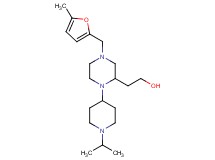 2-{1-(1-isopropyl-4-piperidinyl)-4-[(5-methyl-2-furyl)methyl]-2-piperazinyl}ethanol