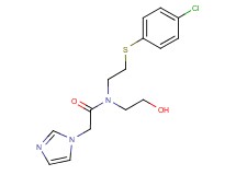 N-{2-[(4-chlorophenyl)thio]ethyl}-N-(2-hydroxyethyl)-2-(1H-imidazol-1-yl)acetamide