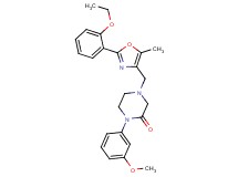 4-{[2-(2-ethoxyphenyl)-5-methyl-1,3-oxazol-4-yl]methyl}-1-(3-methoxyphenyl)-2-piperazinone