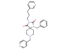 1-benzyl-8-(4-pyridinylmethyl)-3-[3-(3-pyridinyl)propyl]-1,3,8-triazaspiro[4.5]decane-2,4-dione