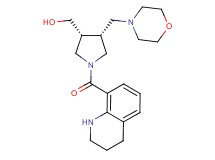 [(3R*,4R*)-4-(4-morpholinylmethyl)-1-(1,2,3,4-tetrahydro-8-quinolinylcarbonyl)-3-pyrrolidinyl]methanol