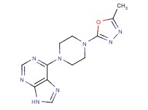 6-[4-(5-methyl-1,3,4-oxadiazol-2-yl)piperazin-1-yl]-9H-purine