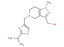 {5-[(2-isopropyl-1,3-oxazol-4-yl)methyl]-1-methyl-4,5,6,7-tetrahydro-1H-pyrazolo[4,3-c]pyridin-3-yl}methanol