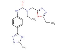 N-ethyl-N-[(5-ethyl-1,3,4-oxadiazol-2-yl)methyl]-N'-[4-(5-methyl-4H-1,2,4-triazol-3-yl)phenyl]urea