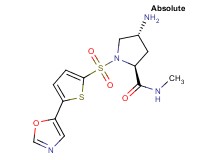 (4R)-4-amino-N-methyl-1-{[5-(1,3-oxazol-5-yl)-2-thienyl]sulfonyl}-L-prolinamide