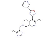 6-methyl-2-[(4-methyl-1H-imidazol-5-yl)methyl]-5-(5-pyridin-3-yl-1,2,4-oxadiazol-3-yl)-1,2,3,4-tetrahydro-2,7-naphthyridine
