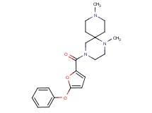 1,9-dimethyl-4-(5-phenoxy-2-furoyl)-1,4,9-triazaspiro[5.5]undecane