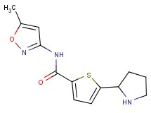 N-(5-methyl-3-isoxazolyl)-5-(2-pyrrolidinyl)-2-thiophenecarboxamide trifluoroacetate