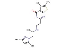 2-(2-{[2-(3,5-dimethyl-1H-pyrazol-1-yl)-1-methylethyl]amino}ethyl)-5,6-dimethylthieno[2,3-d]pyrimidin-4(3H)-one