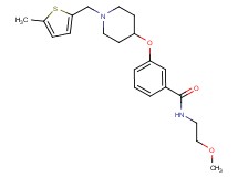 N-(2-methoxyethyl)-3-({1-[(5-methyl-2-thienyl)methyl]-4-piperidinyl}oxy)benzamide