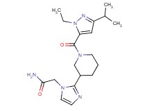 2-(2-{1-[(1-ethyl-3-isopropyl-1H-pyrazol-5-yl)carbonyl]piperidin-3-yl}-1H-imidazol-1-yl)acetamide